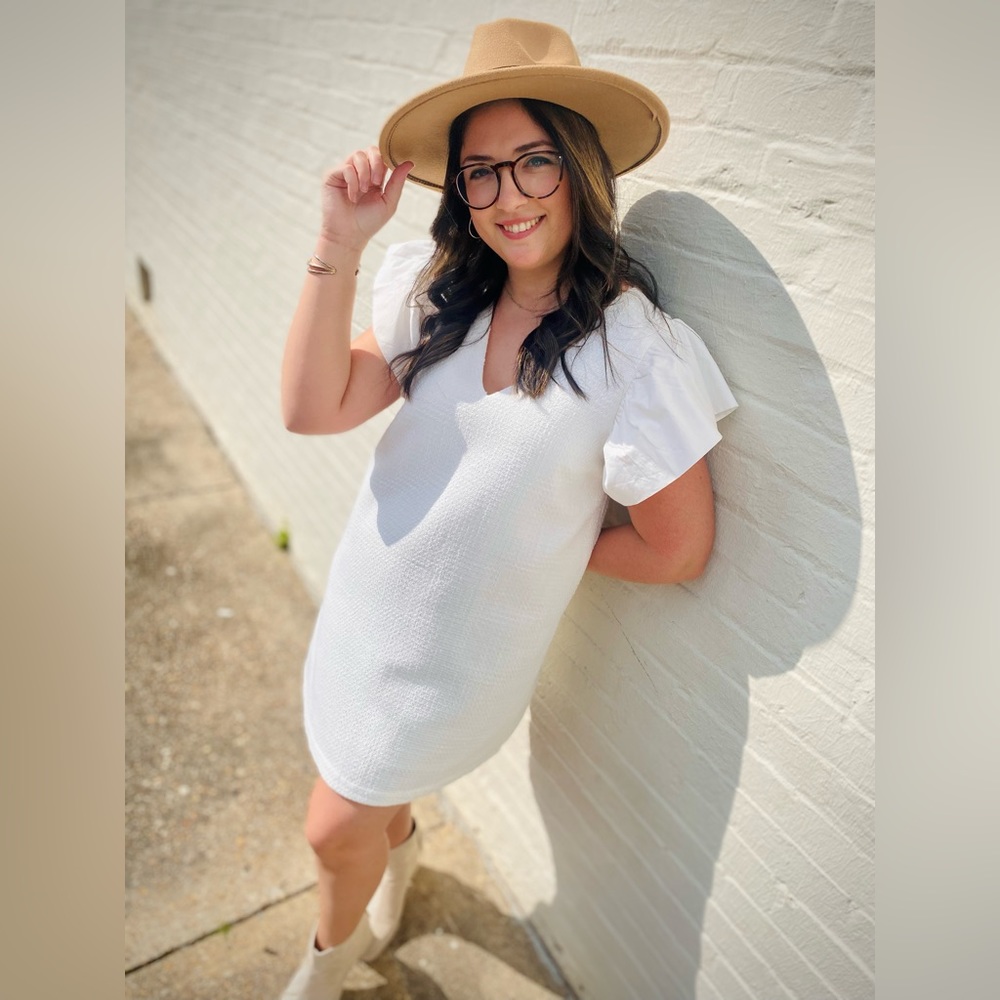 White Shift Dress